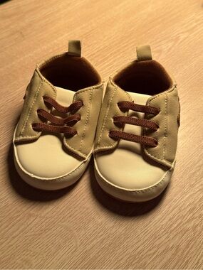Target Beige and Brown Baby Walker Shoes